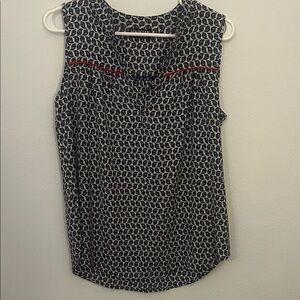 Papermoon Black and White Sleeveless Blouse